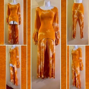 Tie Dye High Low Top and Matching Leggings